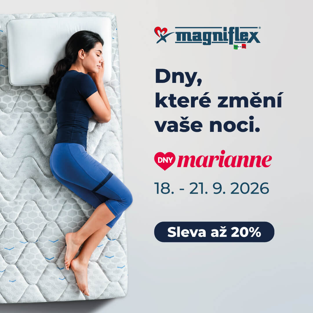 Dny Marianne – Nakupte se slevou v Chomutově! Magniflex -20% Sleva